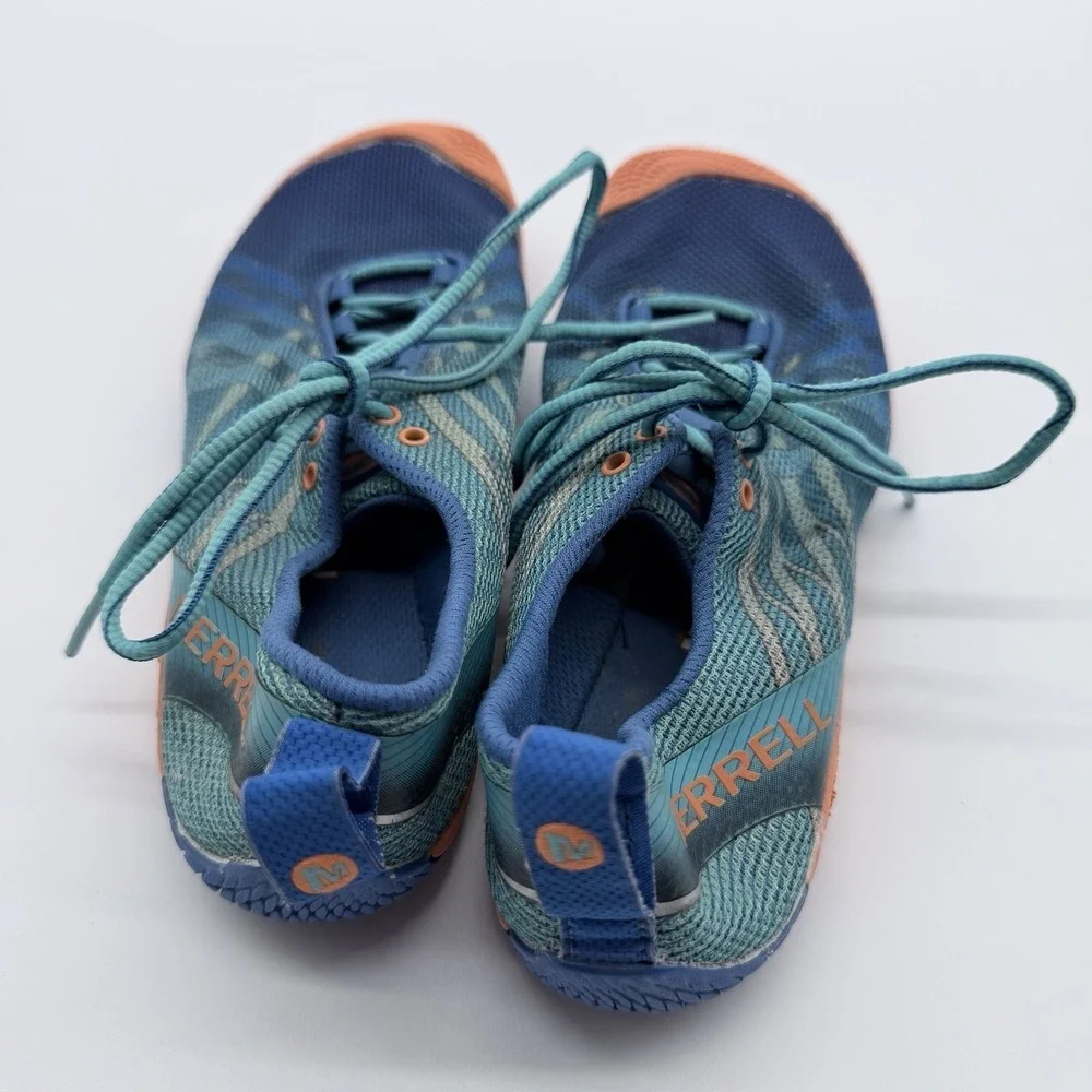 Merrell Barefoot Vapor Glove Comfort Walking Hiking Granola Shoes Us Size 8 Blue - Picture 10 of 10